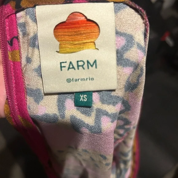 FARM Rio Croko Patterned Long Sleeve Dress